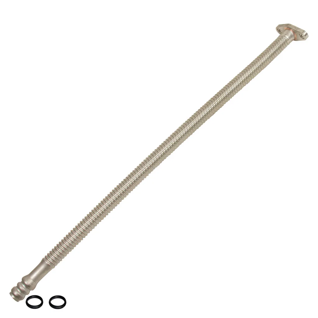 1453106 – BD DIESEL Turbocharger Oil Return Kit, For Use With Garrett Turbocharges Stainless Steel With 23 Inch Stain...